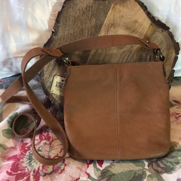 FOSSIL Journey patchwork Crossbody LEATHER Multi-Brown & Hardware Finishes NEW - Picture 12 of 16